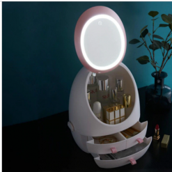 Cosmetic Storage With Light Mirror