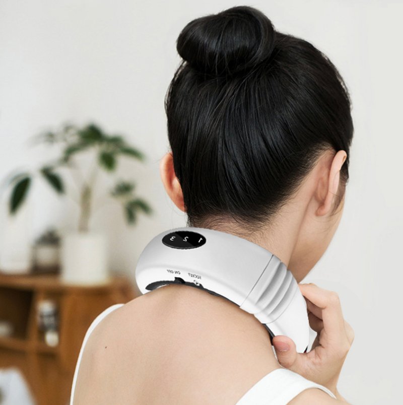 Electric Neck Massager & Pulse Back 6 Modes Power Control Far Infrared  Heating Pain Relief Tool Health Care Relaxation Machine