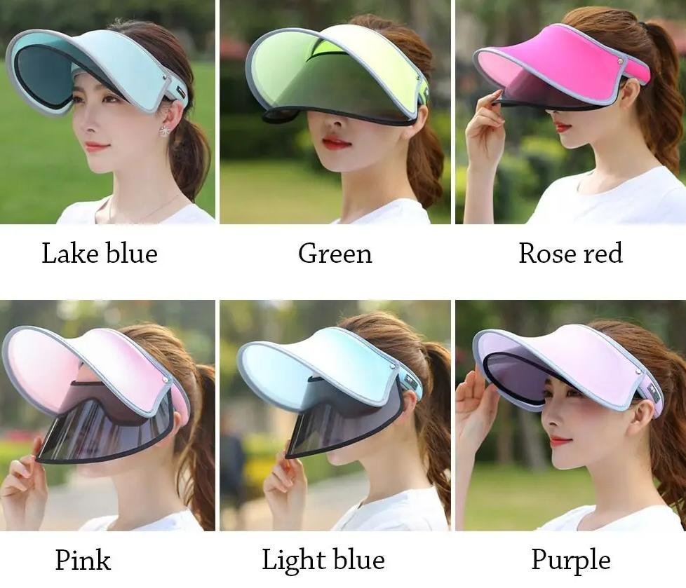 Women Sun Visor Cap Adjustable 