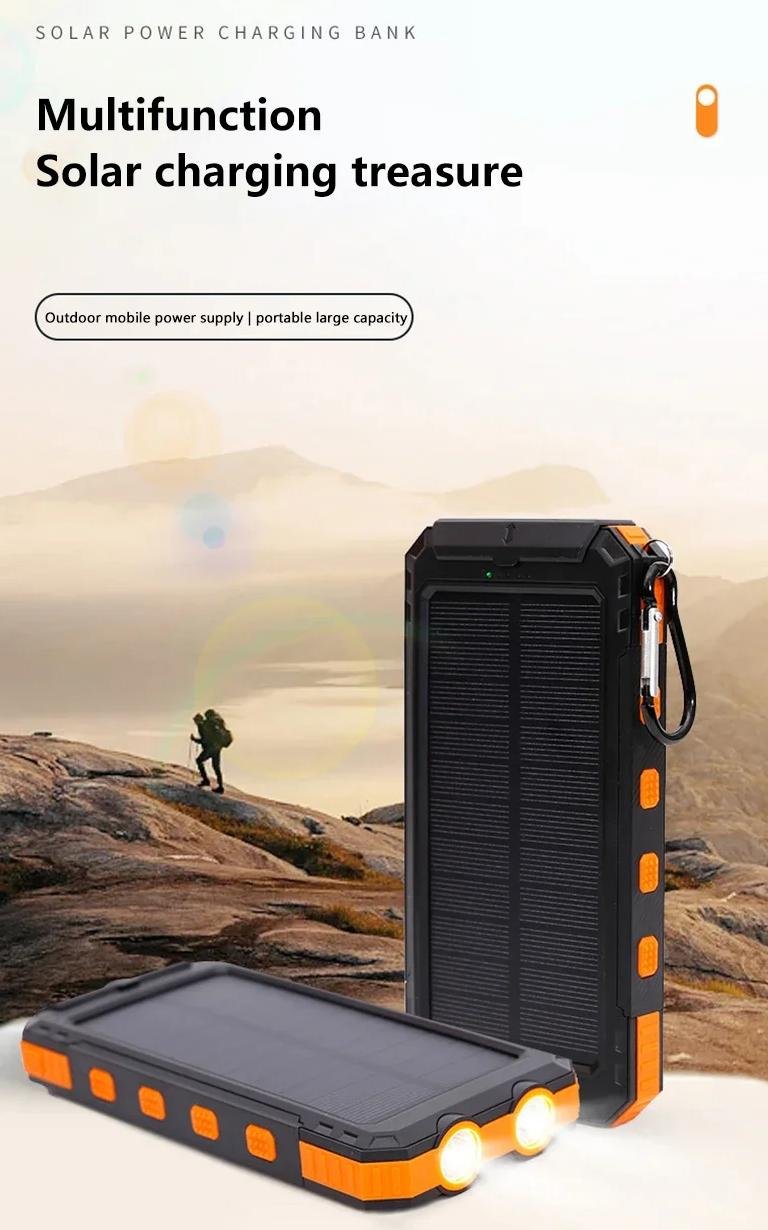 Portable Solar Power Bank 200000mAh